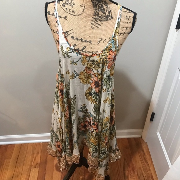 🌸VINTAGE FREE PEOPLE Dress/Beach Cover Up - Picture 1 of 9